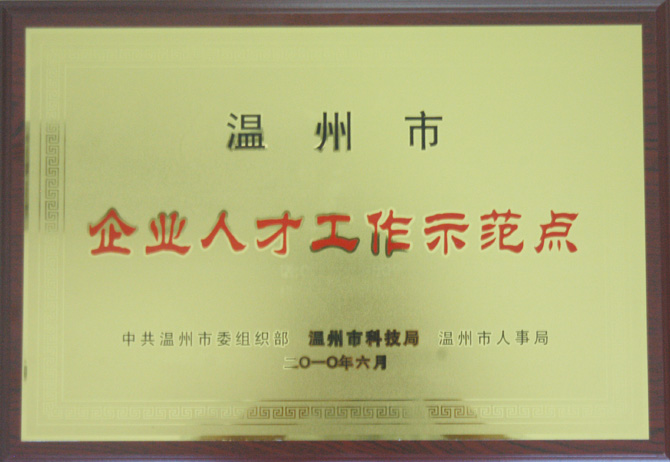 溫州市企業人才工作示范點